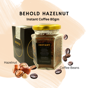 Behold Hazelnut Instant Coffee | 100% Premium Arabica Beans, 80gm
